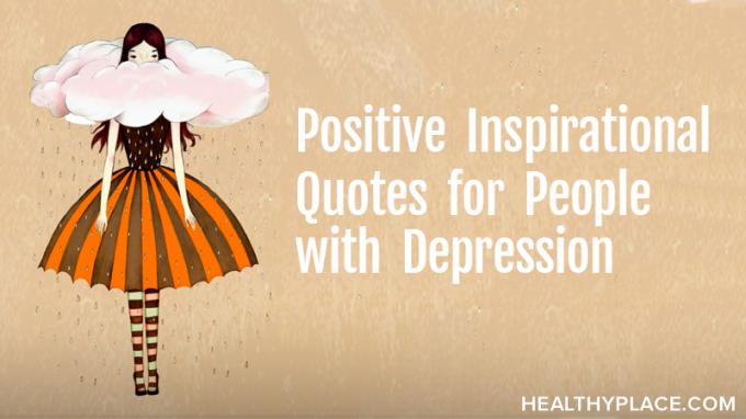 Positiva inspirerande citat för personer med depression