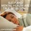 Sömn och mental hälsa är riktiga sängfält
