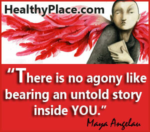 Insiktligt citat för mental hälsa - Det finns ingen större ångest än att bära en otydlig historia inuti dig.