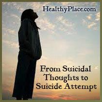 Att gå från självmordstankar till självmordsförsök