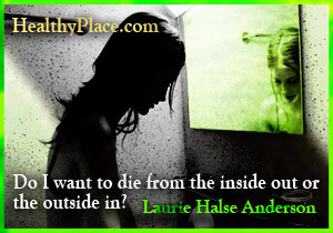Insiktsfull citat om ätstörningar - Vill jag dö från utsidan eller utifrån?